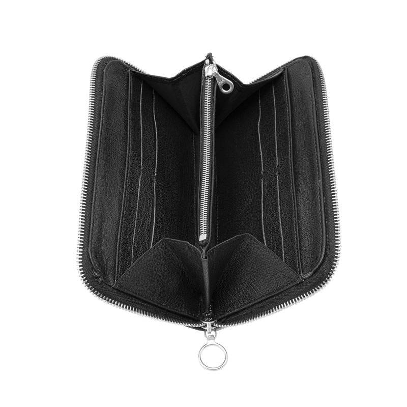 'Flora Dot' Leather Zip Purse