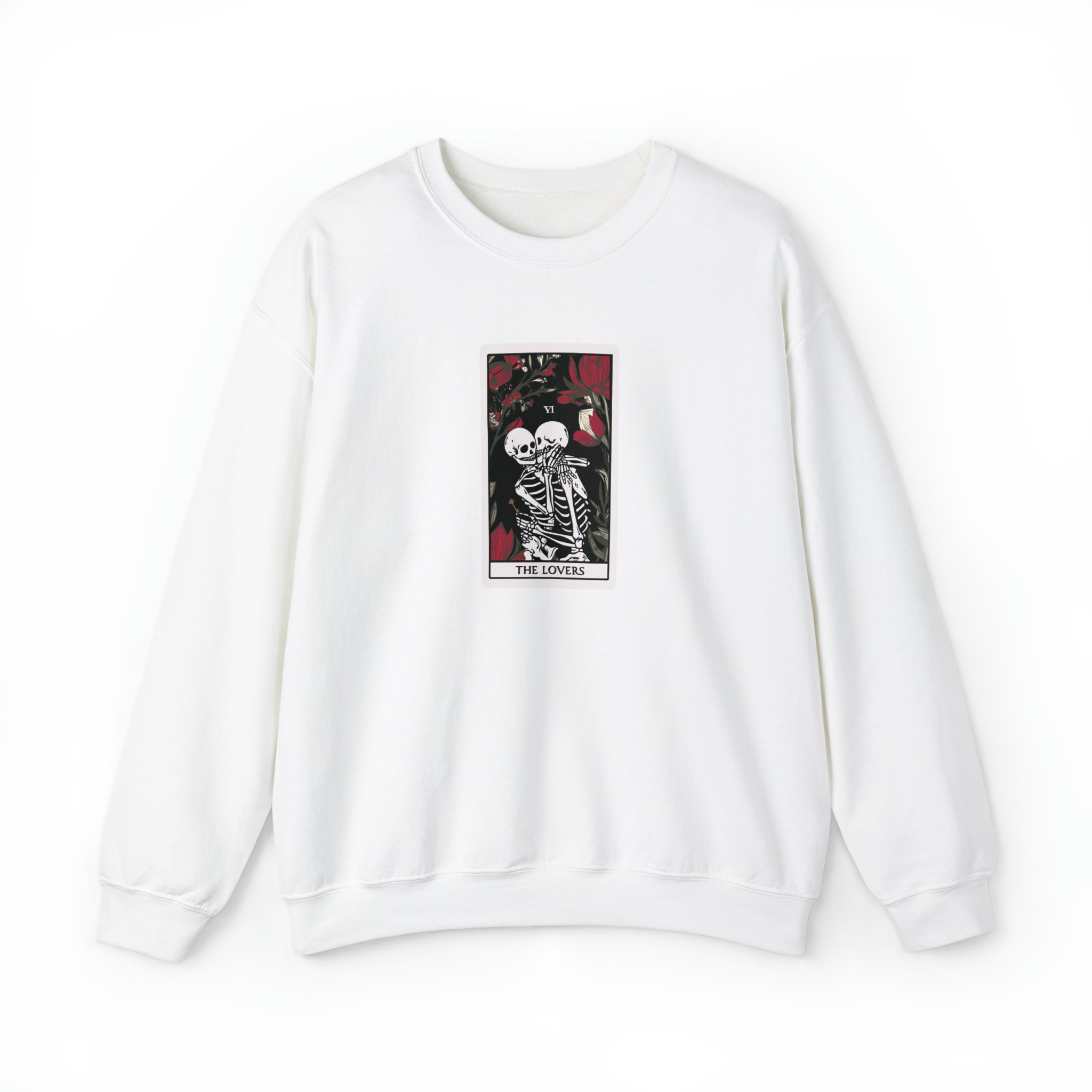 The Lovers Undead VI Tarot Card Skeleton Sweatshirt