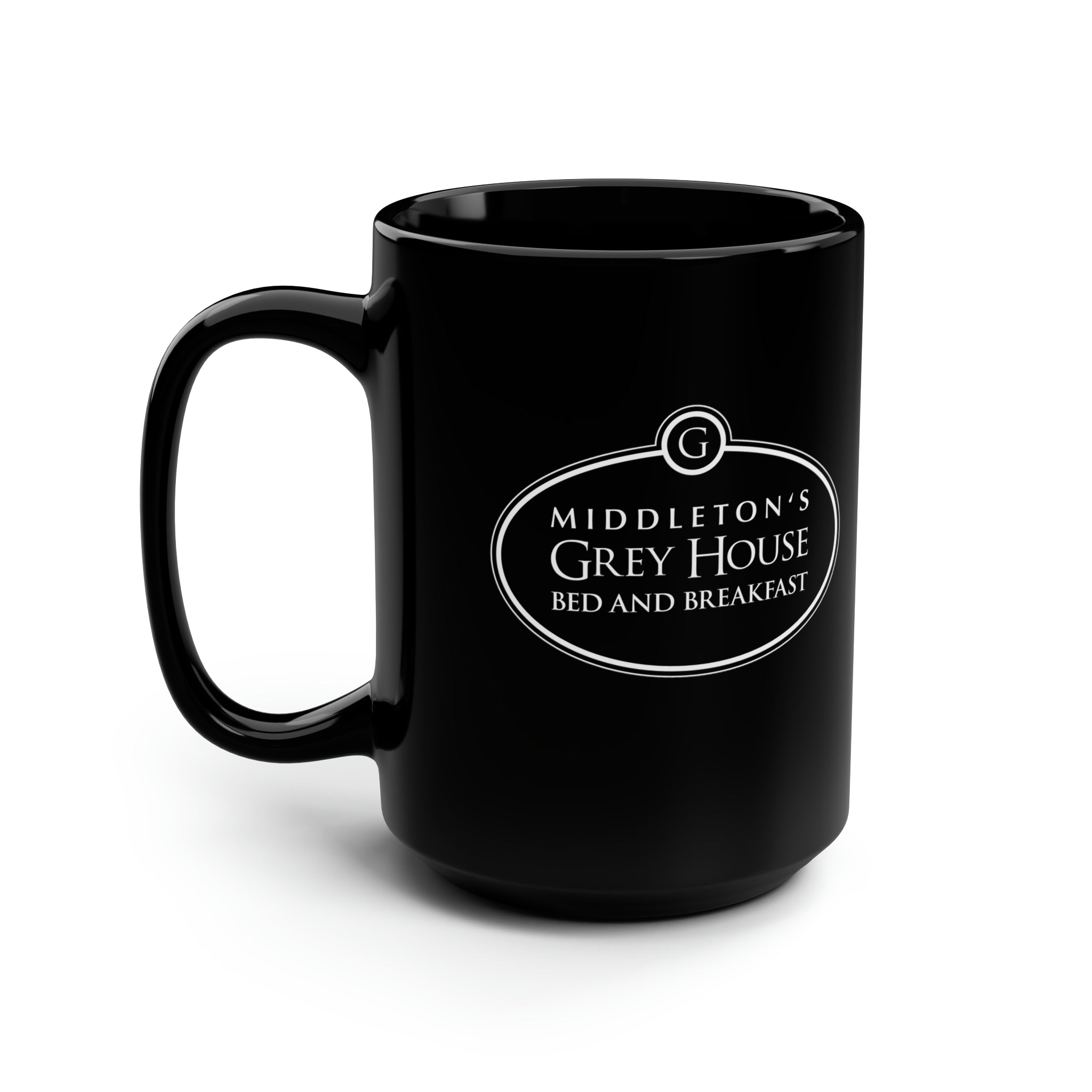 Hallmark-Inspired Good Witch Grey House Bed And Breakfast Logo Mug, 15oz