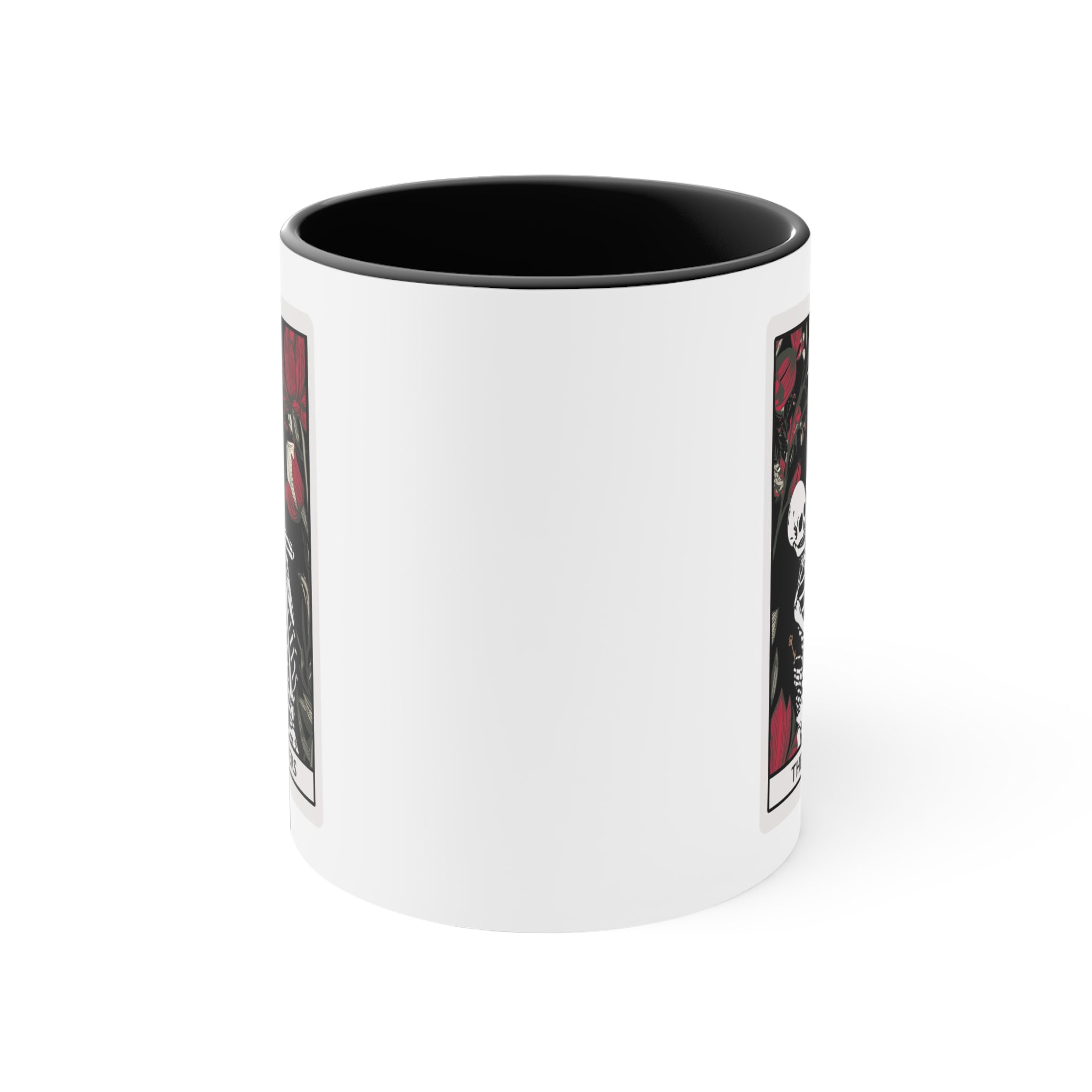 The Lovers Undead VI Tarot Card Skeleton Two-Tone Mug