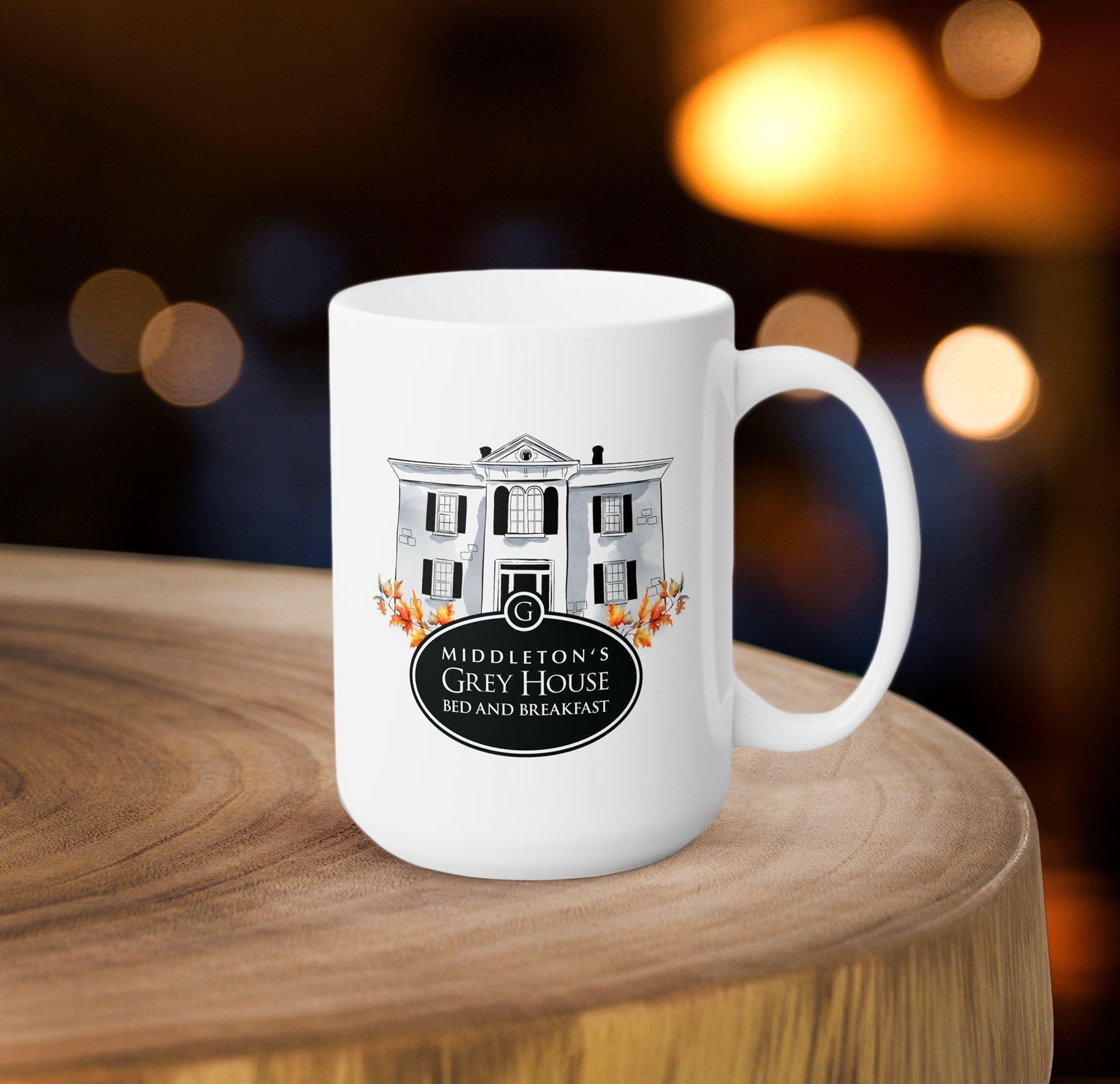 Hallmark-Inspired Good Witch Middleton's Grey House Bed And Breakfast Mug, 15oz