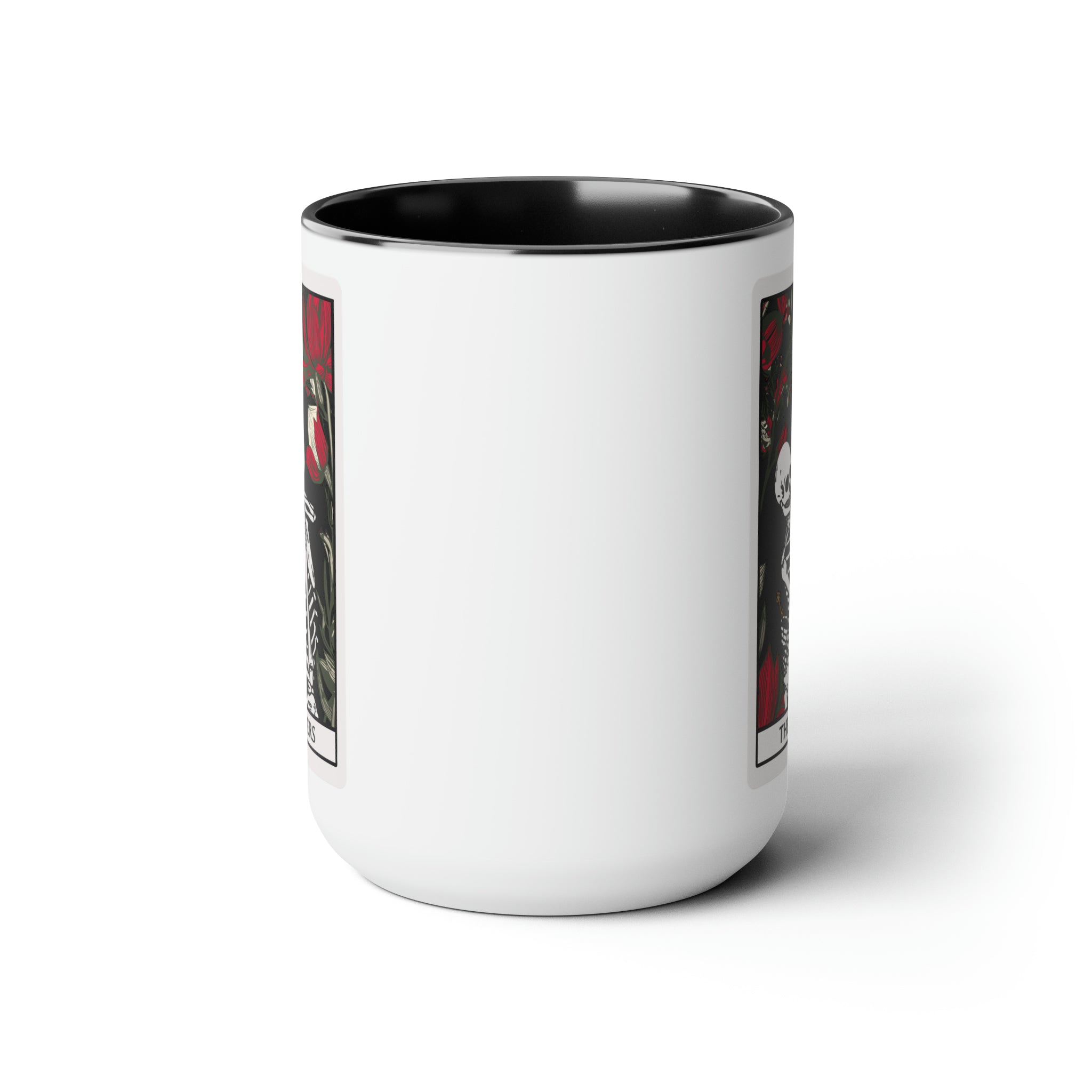 The Lovers Undead VI Tarot Card Skeleton Two-Tone Mug