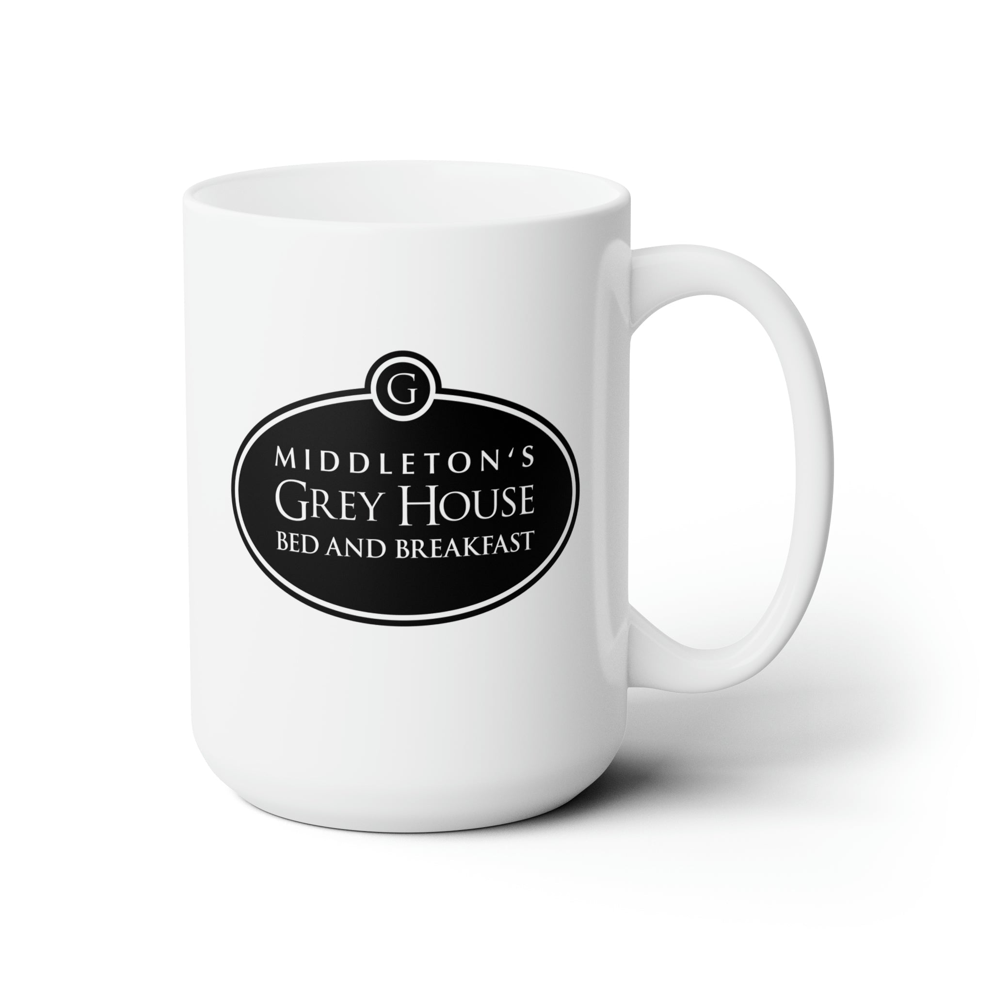 Hallmark-Inspired Good Witch Grey House Bed And Breakfast Logo Mug, 15oz