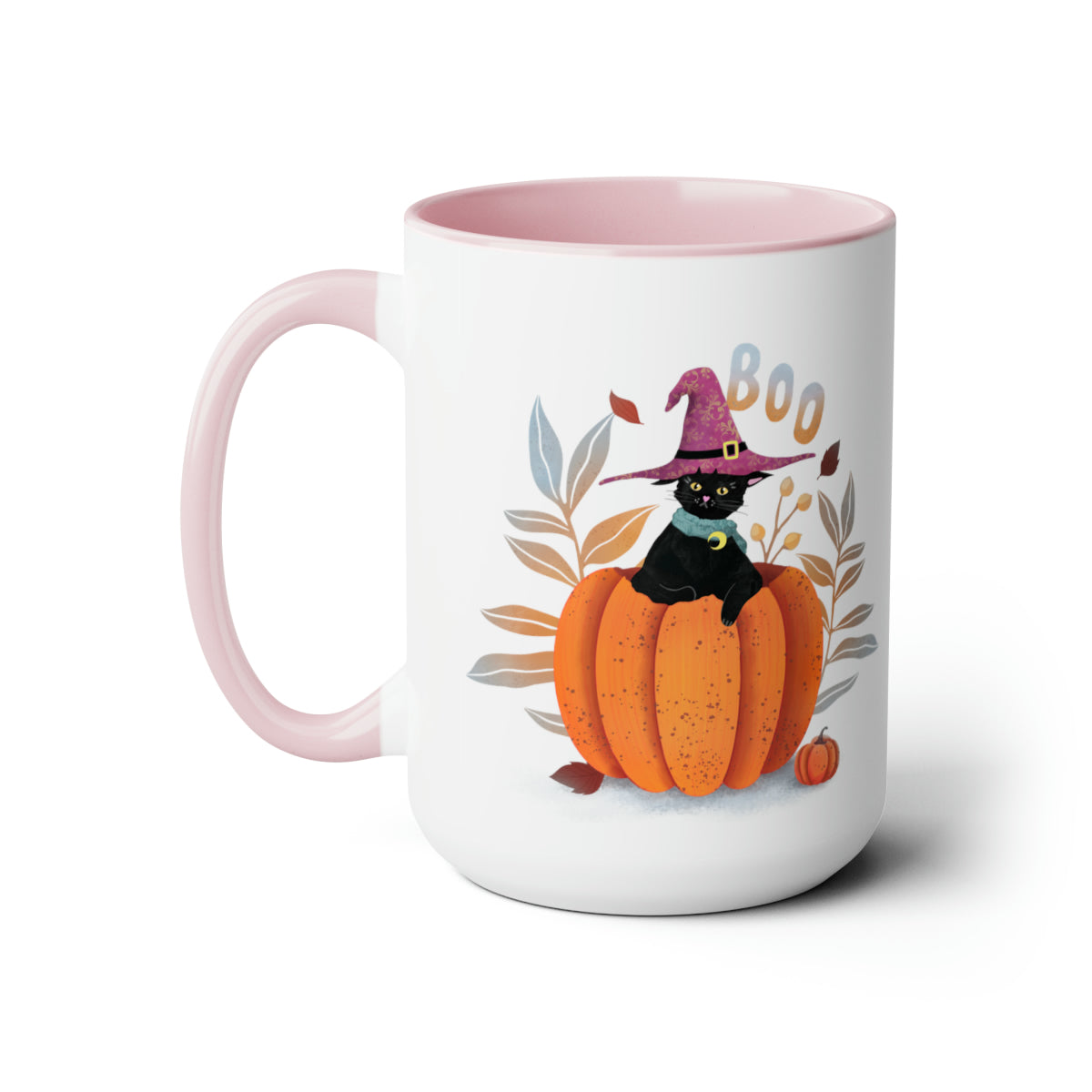 Magical Black Cat In A Pumpkin Coffee Mug