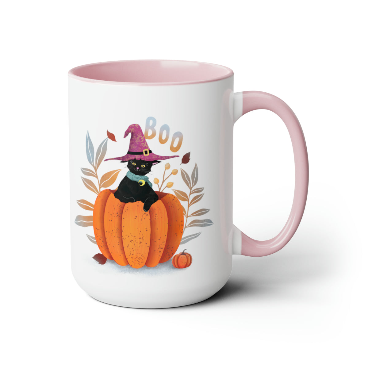 Magical Black Cat In A Pumpkin Coffee Mug