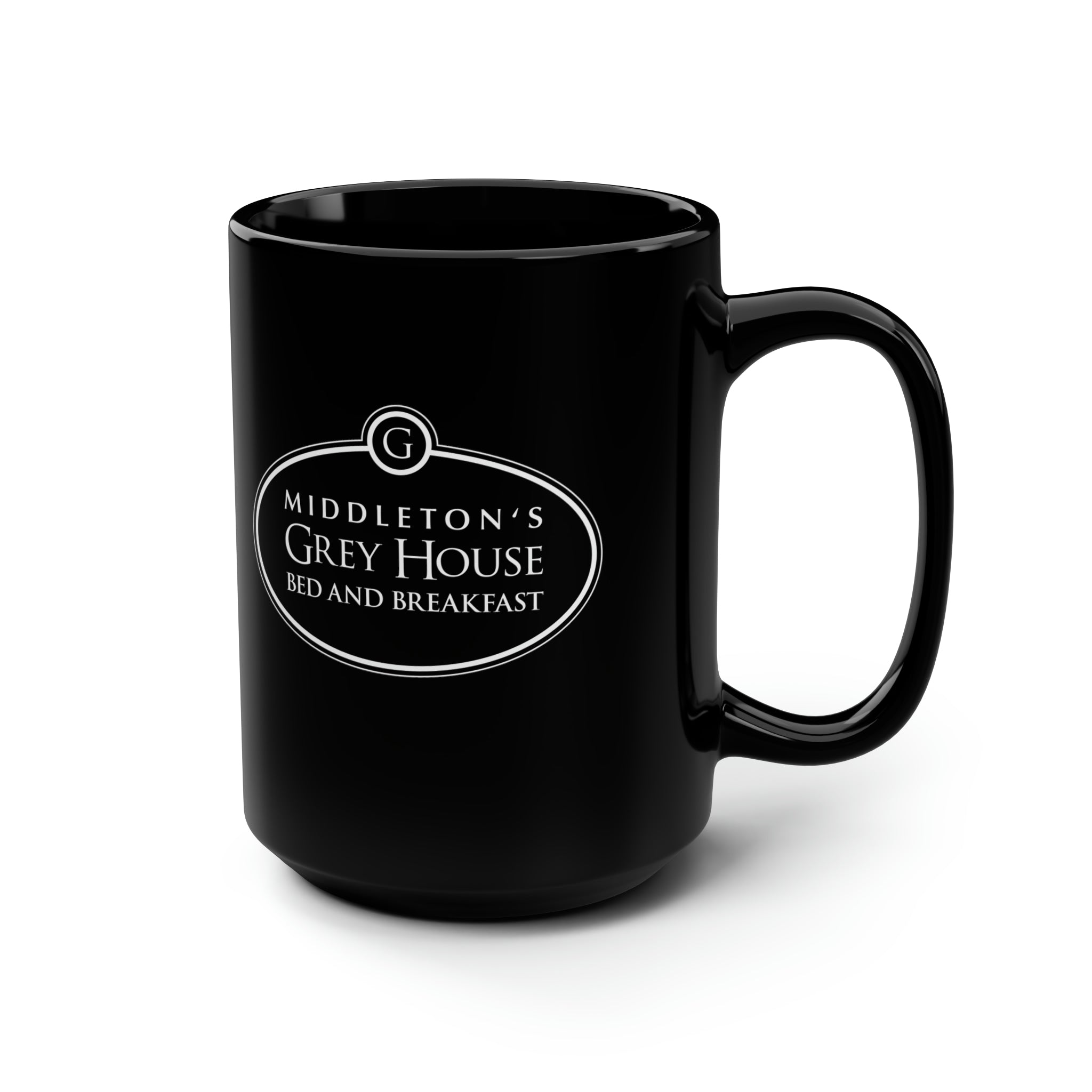 Hallmark-Inspired Good Witch Grey House Bed And Breakfast Logo Mug, 15oz