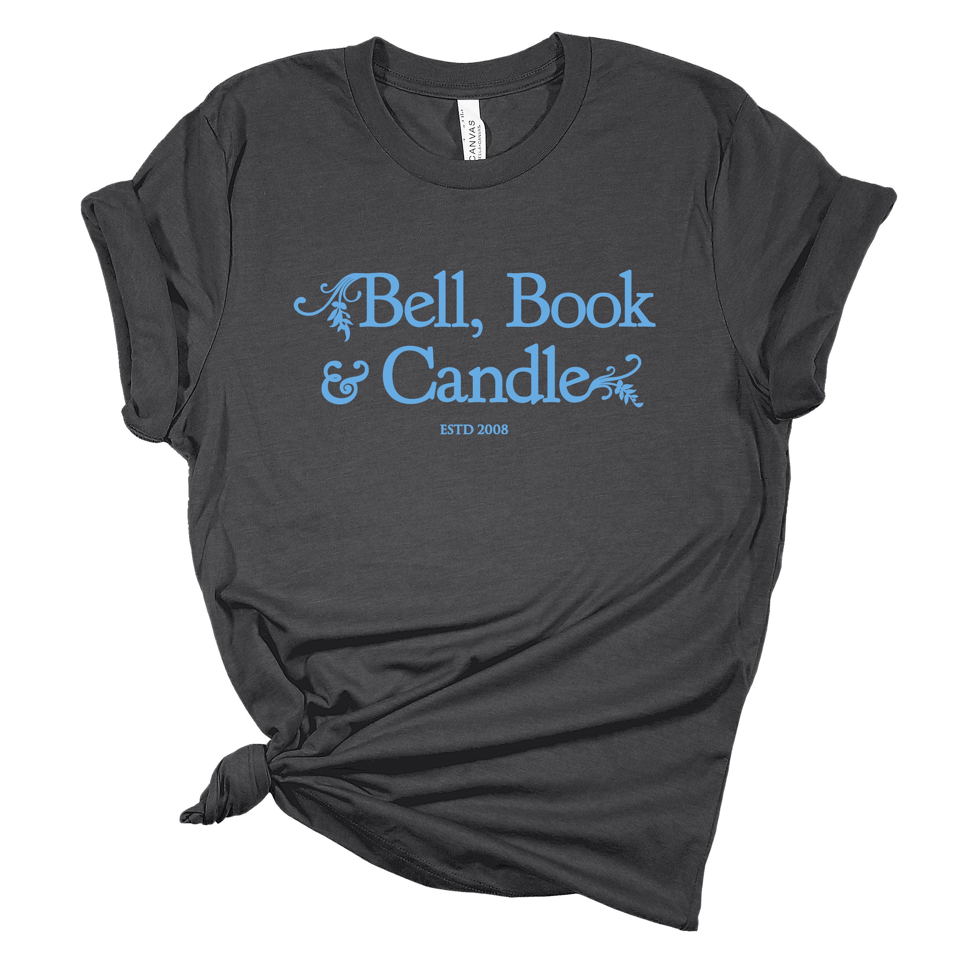 Hallmark-Inspired Good Witch Bell Book & Candle Shop Blue Logo Tee