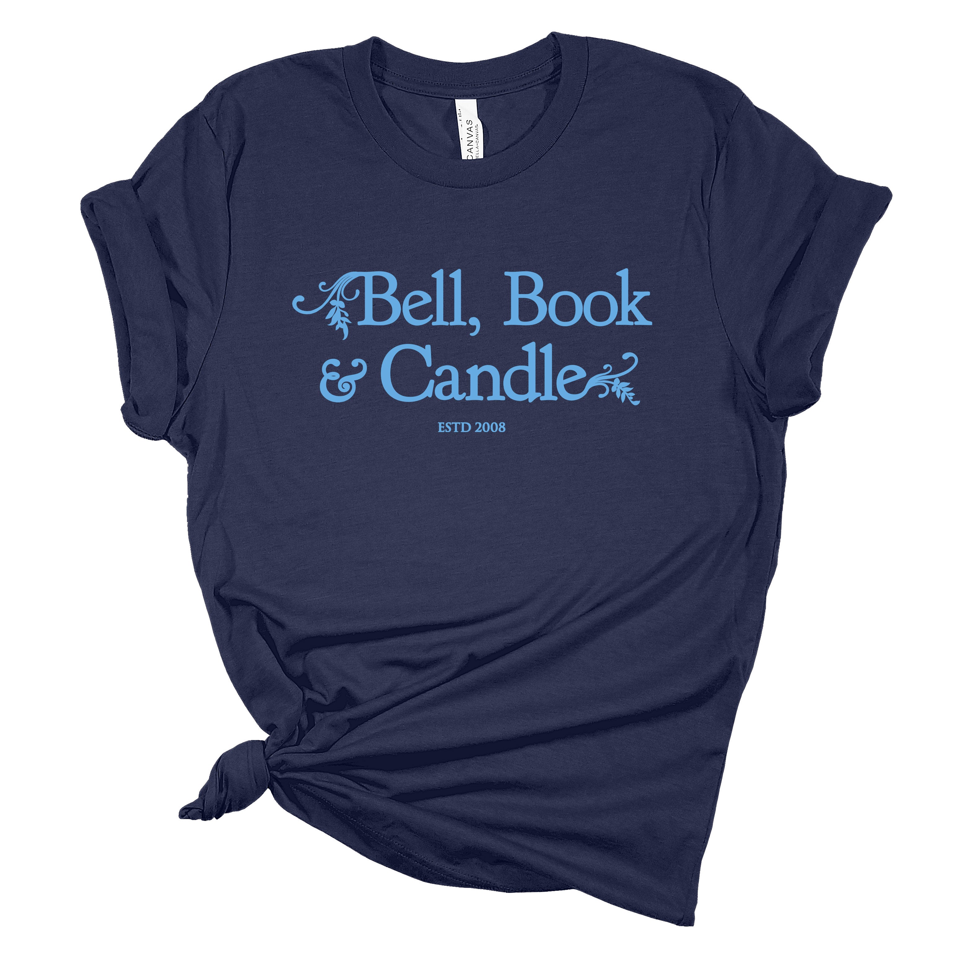 Hallmark-Inspired Good Witch Bell Book & Candle Shop Blue Logo Tee
