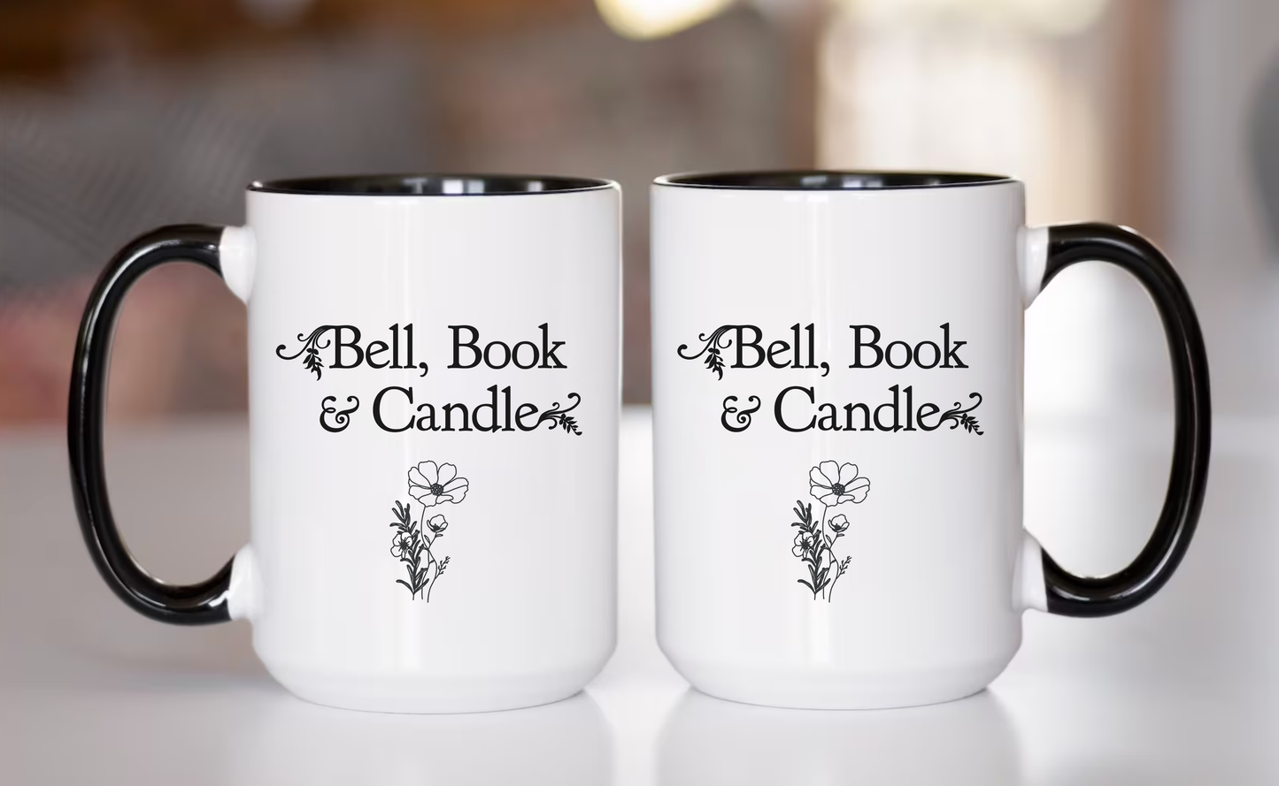 Hallmark-Inspired Good Witch Bell Book & Candle Shop Mugs