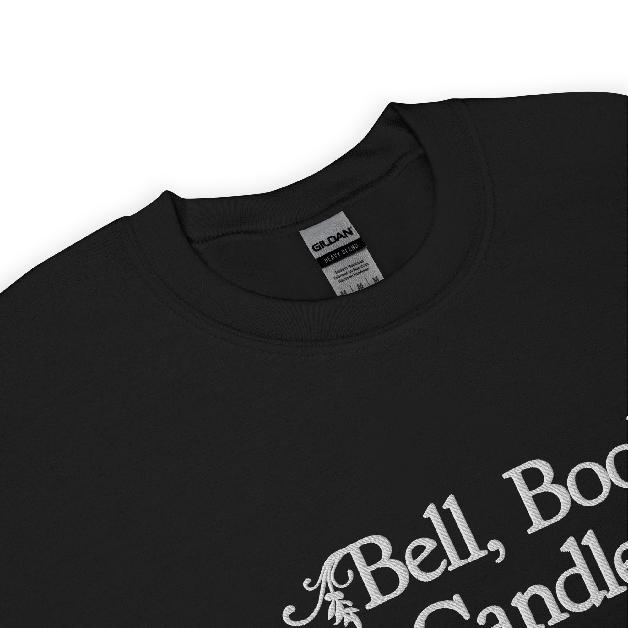 Hallmark-Inspired Good Witch Bell Book & Candle Embroidered Sweatshirt