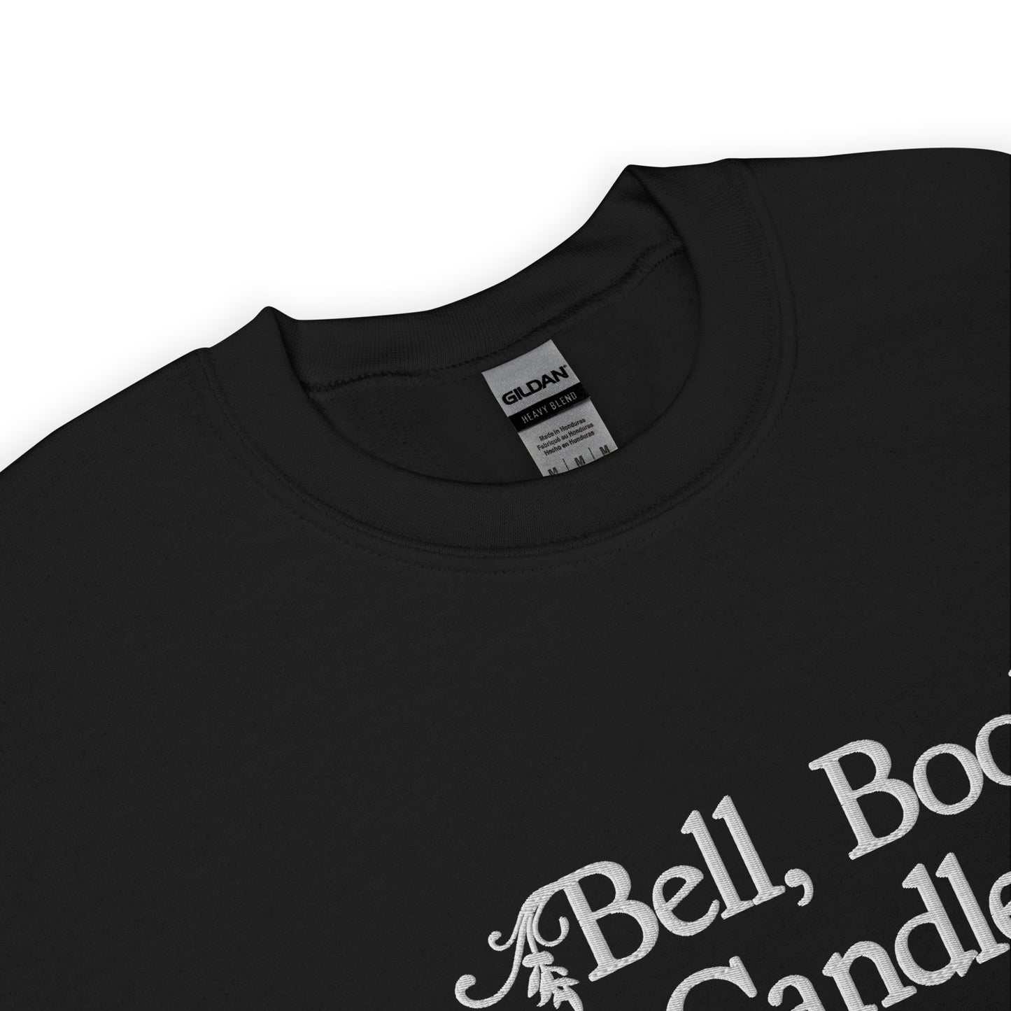 Hallmark-Inspired Good Witch Bell Book & Candle Embroidered Sweatshirt