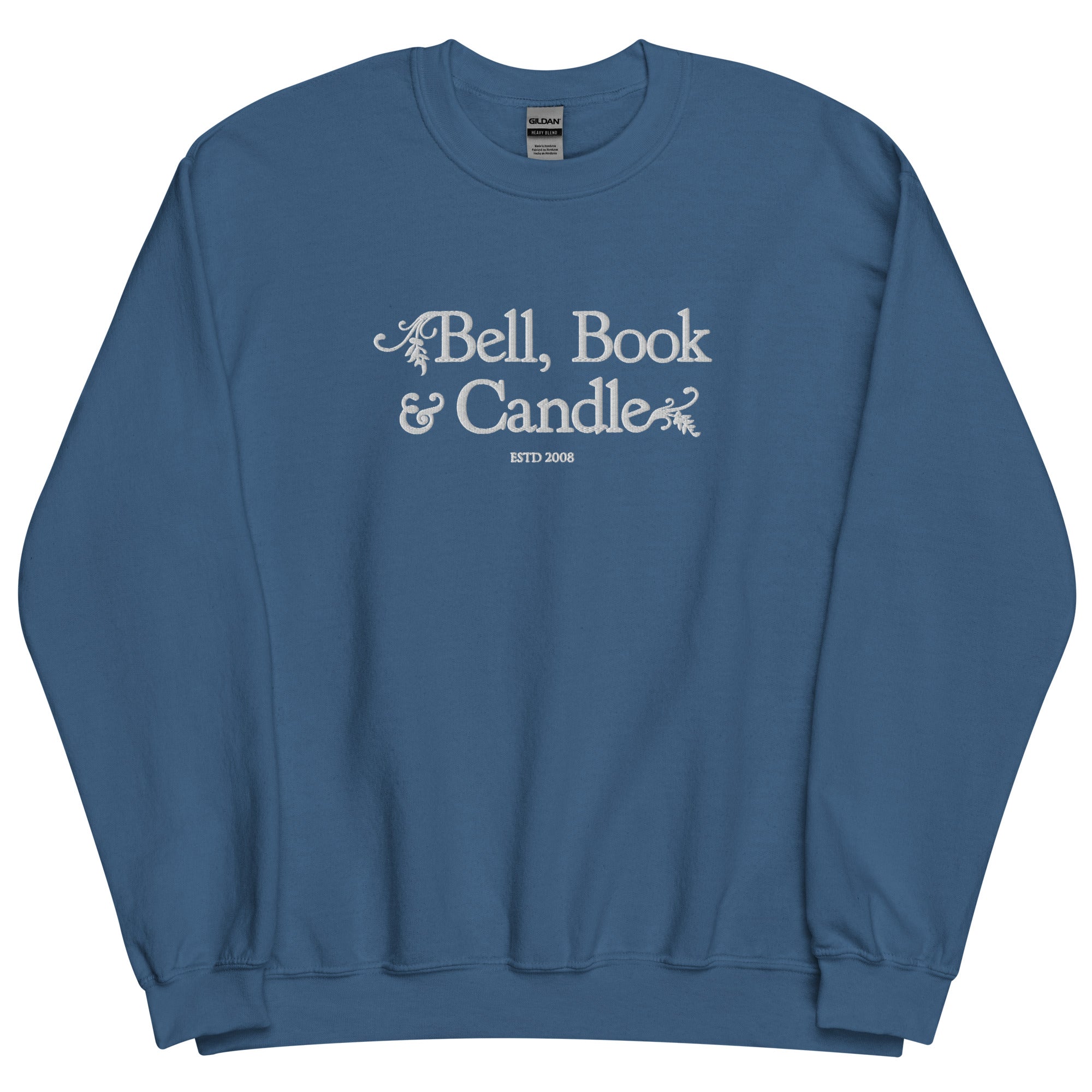 Hallmark-Inspired Good Witch Bell Book & Candle Embroidered Sweatshirt