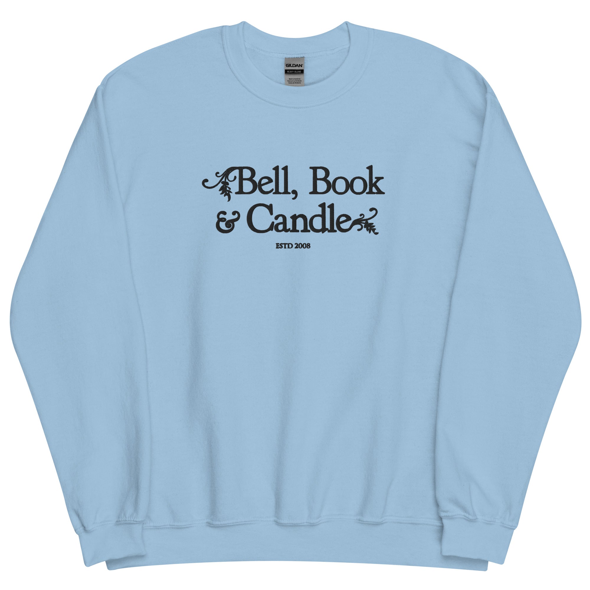 Hallmark-Inspired Good Witch Bell Book & Candle Embroidered Sweatshirt