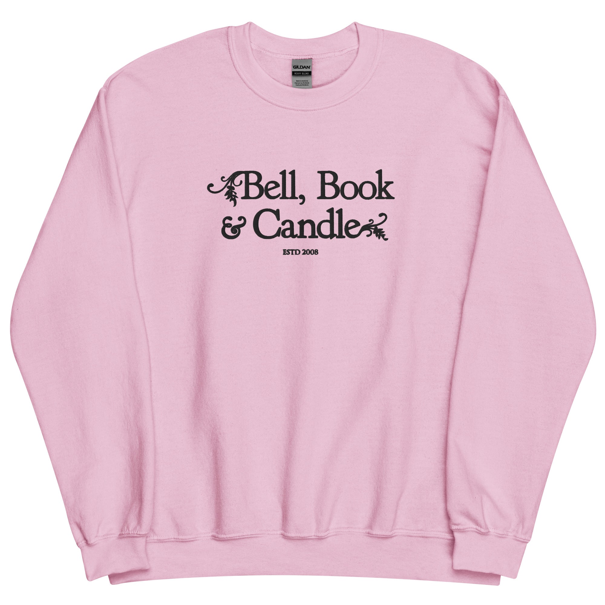 Hallmark-Inspired Good Witch Bell Book & Candle Embroidered Sweatshirt