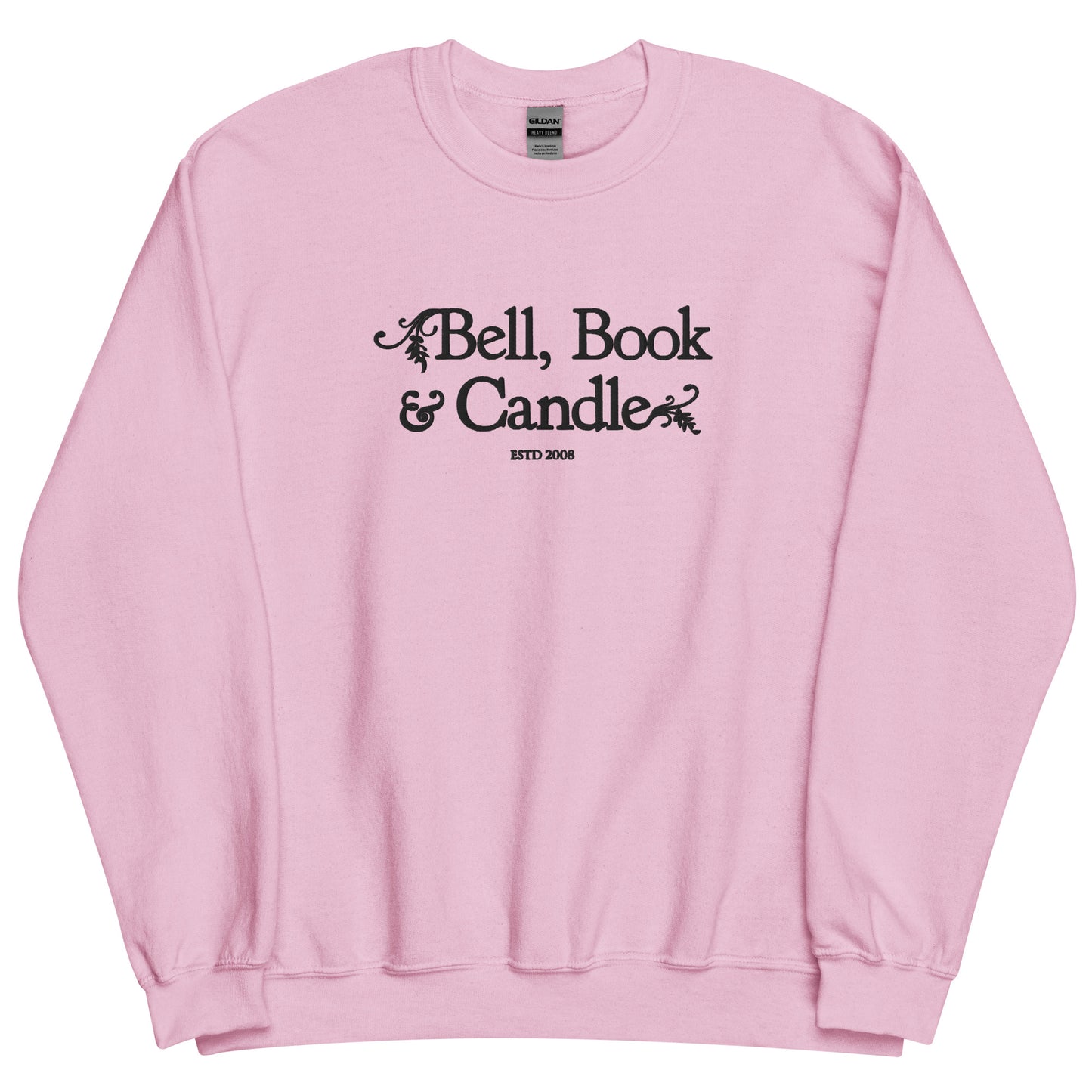 Hallmark-Inspired Good Witch Bell Book & Candle Embroidered Sweatshirt