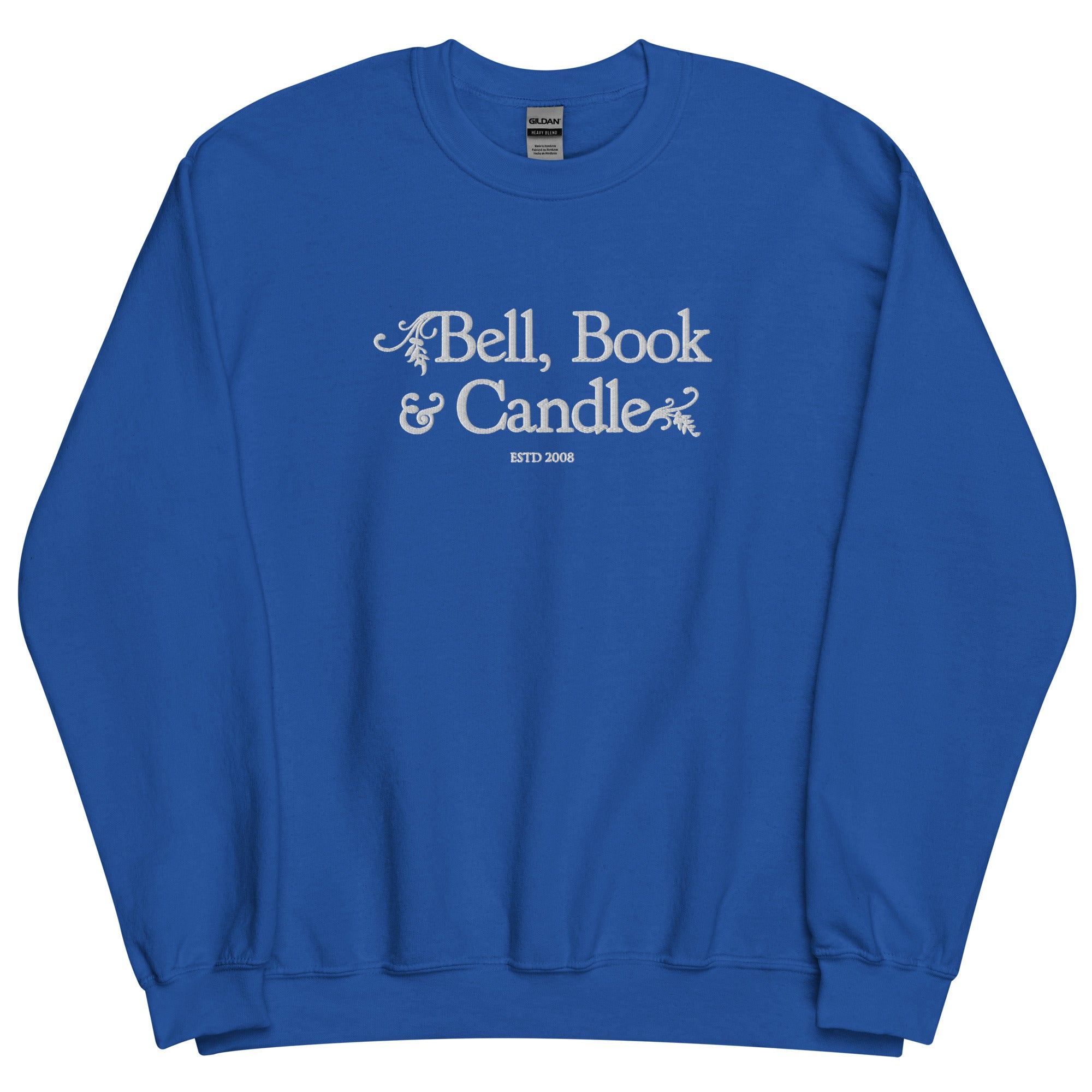 Hallmark-Inspired Good Witch Bell Book & Candle Embroidered Sweatshirt