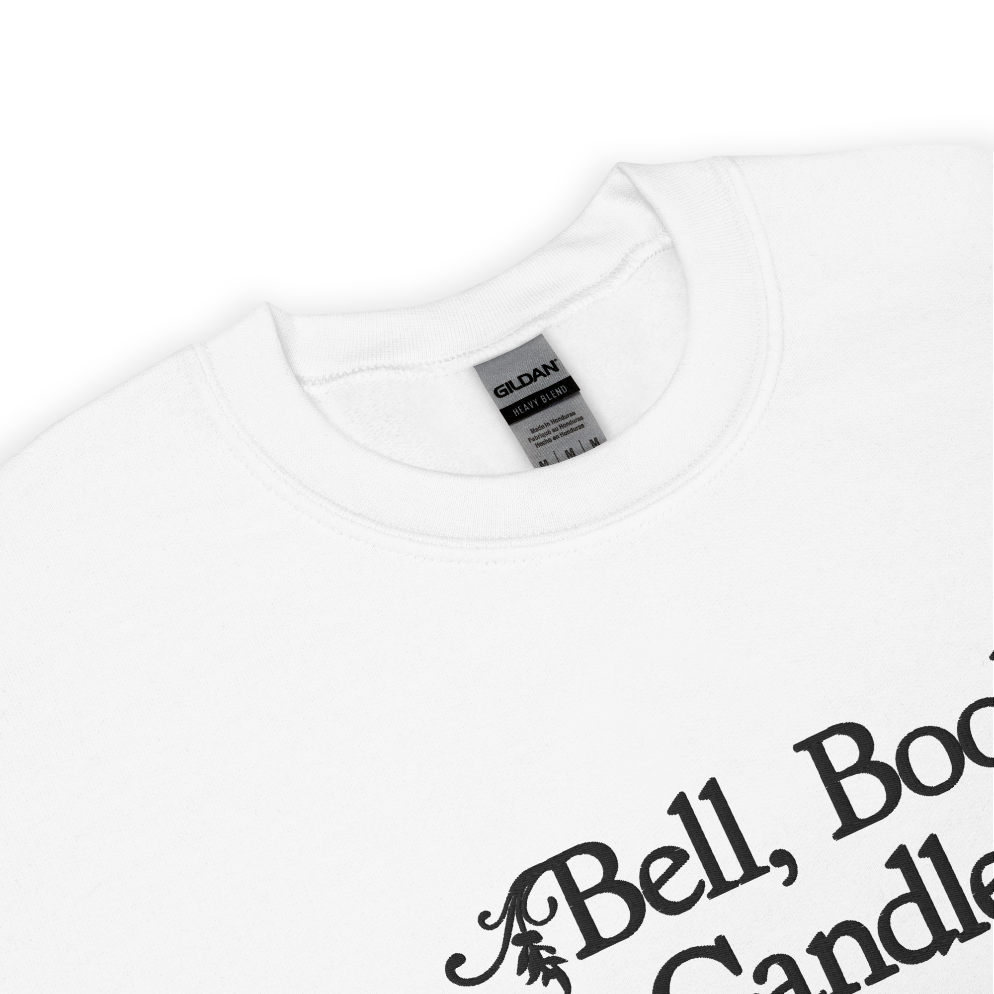 Hallmark-Inspired Good Witch Bell Book & Candle Embroidered Sweatshirt
