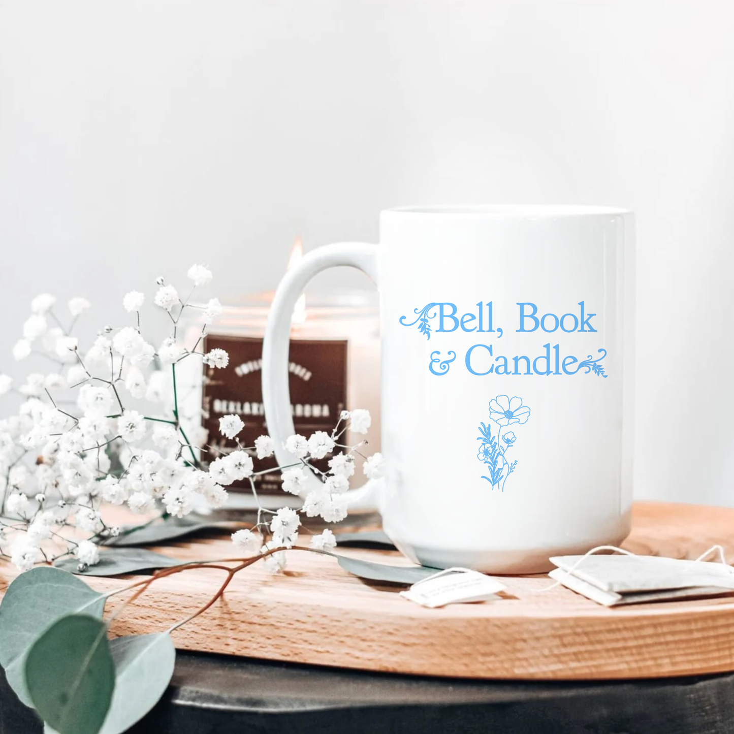 Hallmark-Inspired Good Witch Bell Book & Candle Shop Mugs