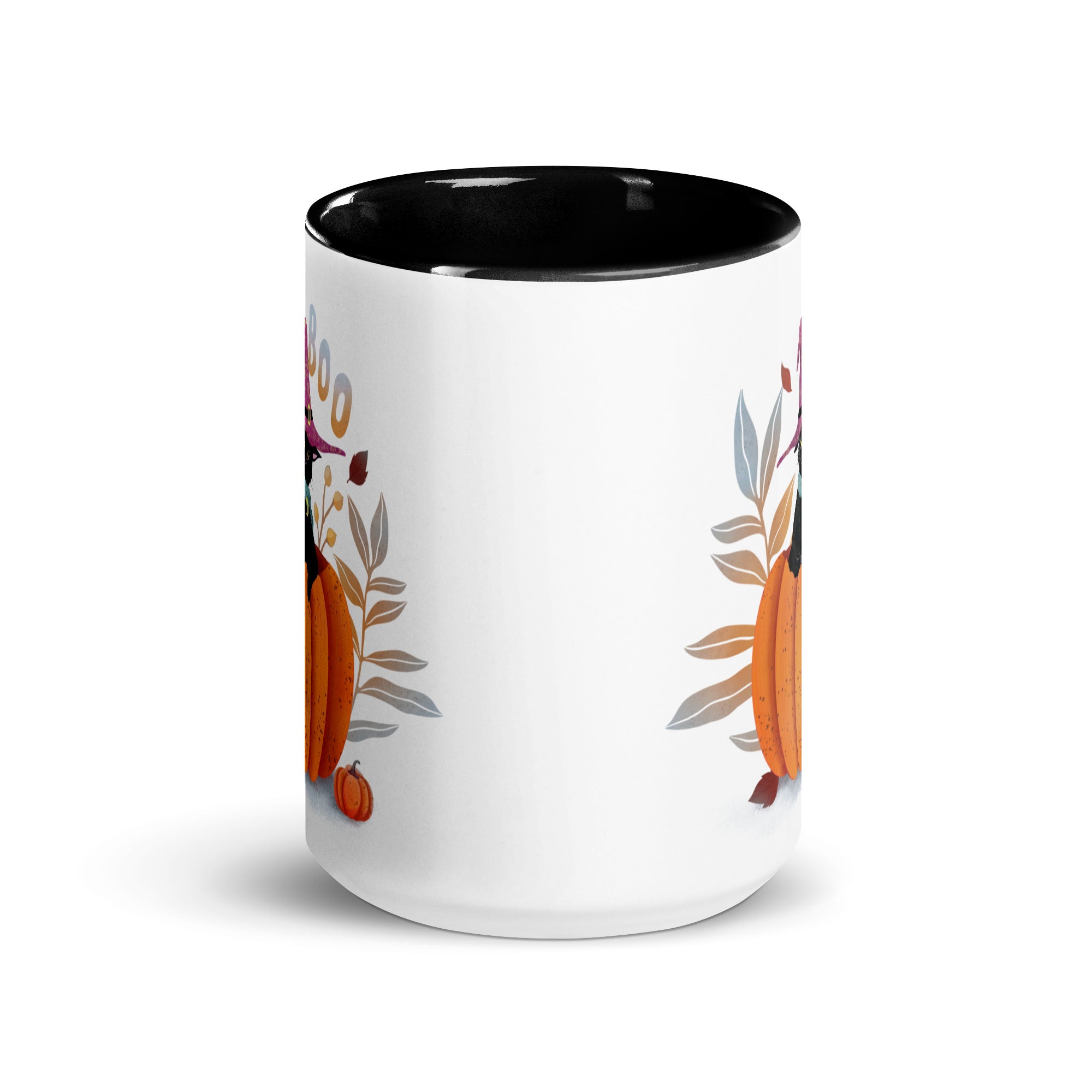 Magical Black Cat In A Pumpkin Coffee Mug