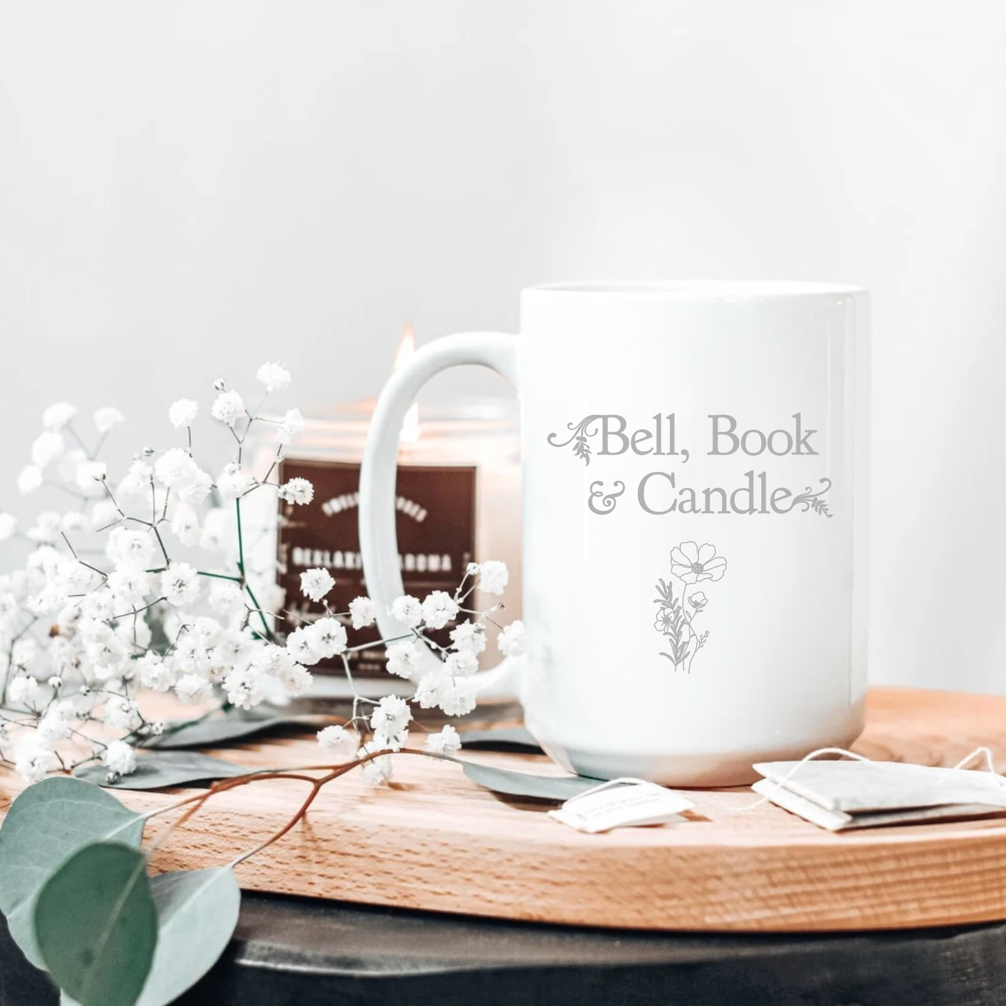 Hallmark-Inspired Good Witch Bell Book & Candle Shop Mugs