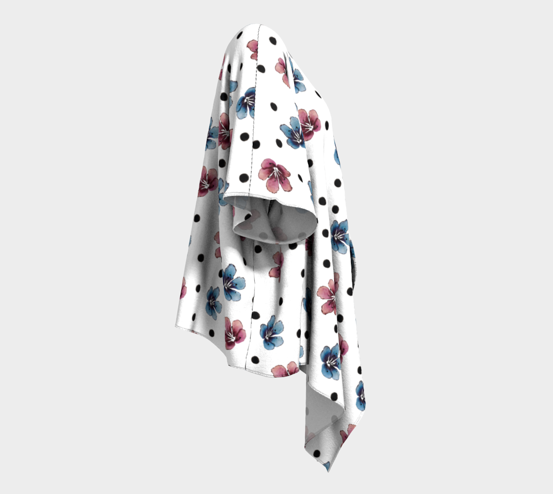 'Flora Dot' Draped Kimono