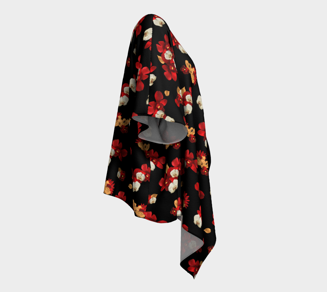 'Orquídea IV' Draped Kimono