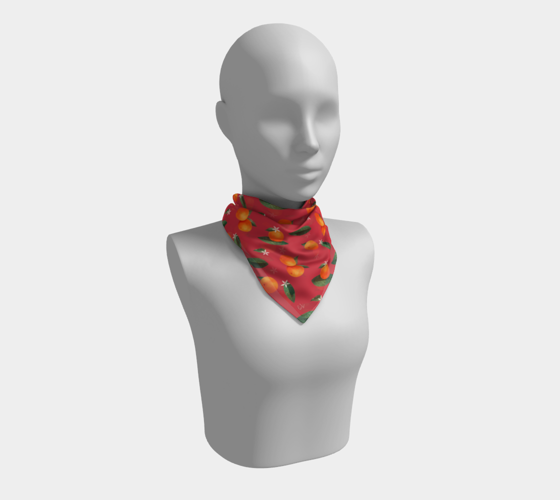 'Midsummer Orange' Square Scarf