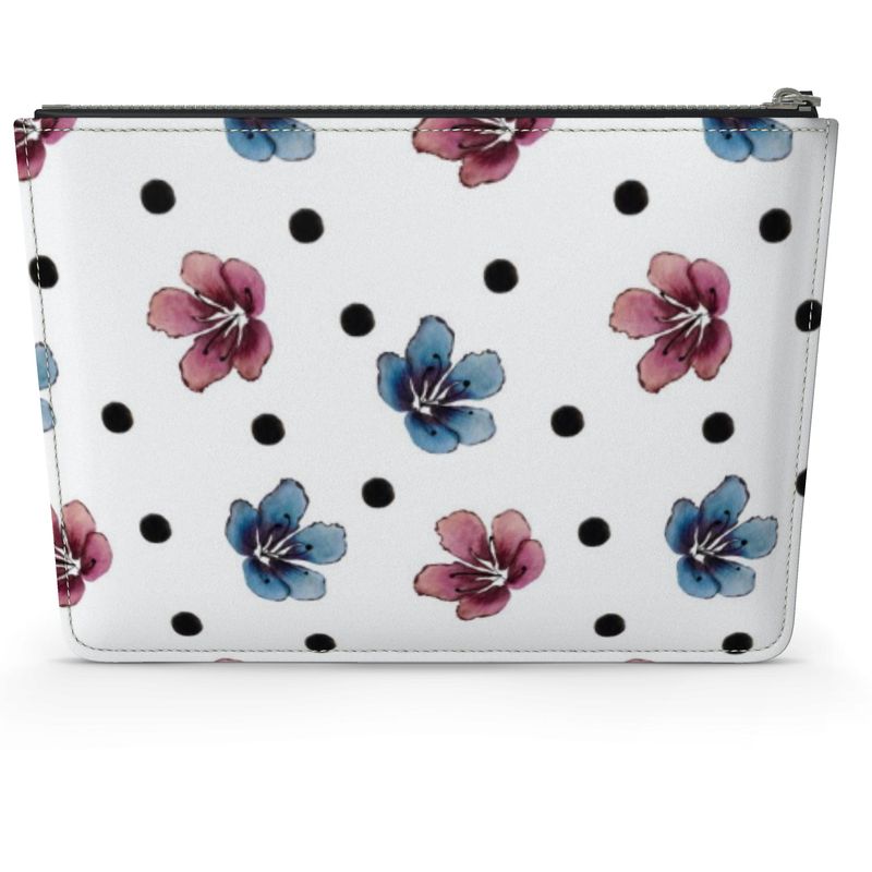 'Flora Dot' Leather Pouch