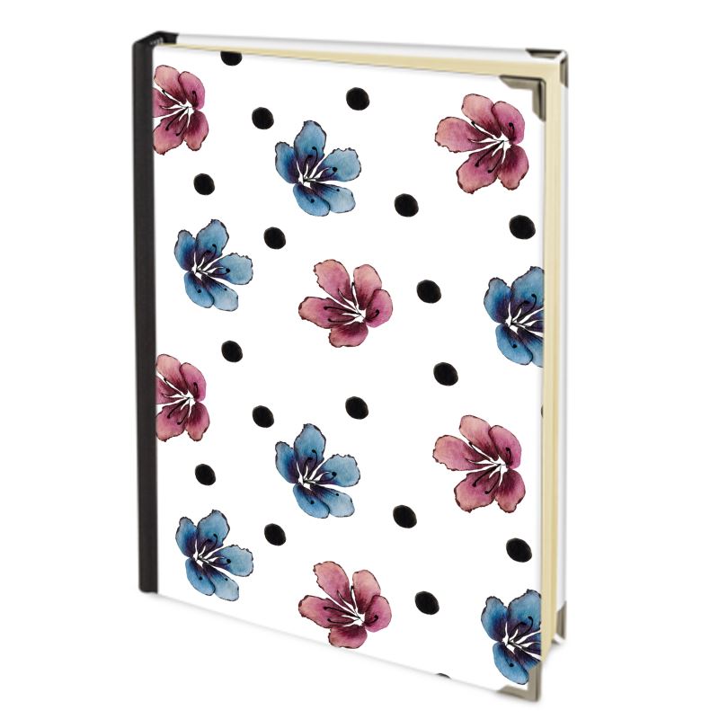 'Flora Dot' Hardcover Journal