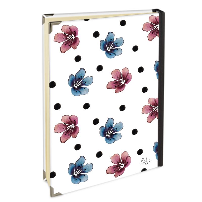 'Flora Dot' Hardcover Journal