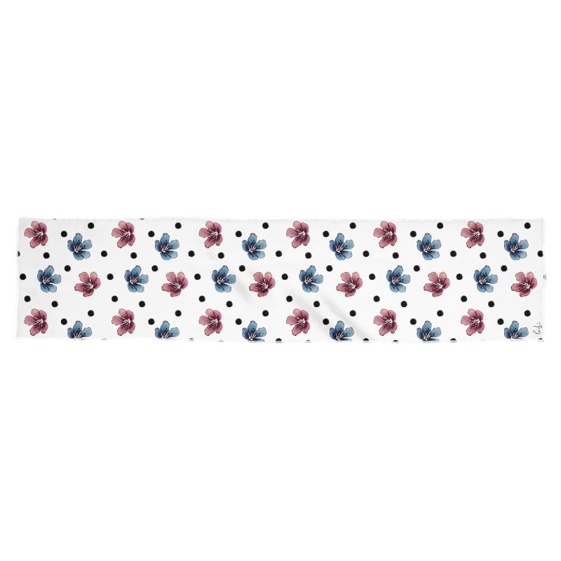 'Flora Dot' Silk Scarf