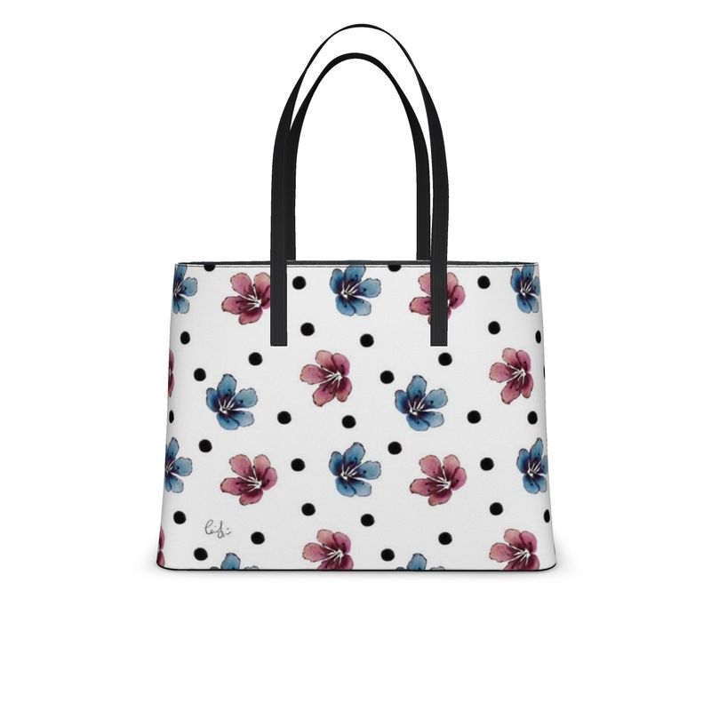 'Flora Dot' Leather Tote