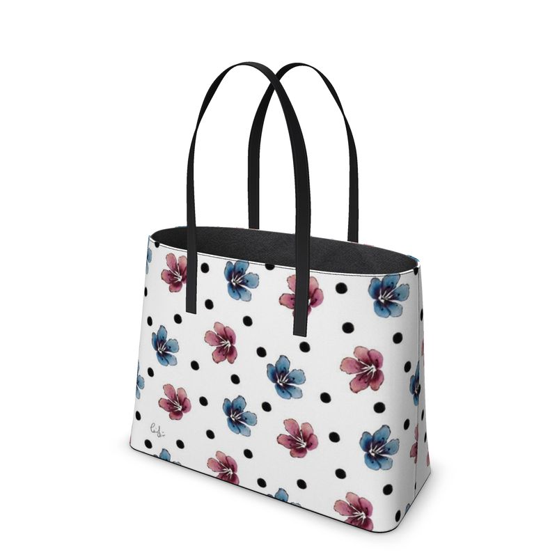 'Flora Dot' Leather Tote