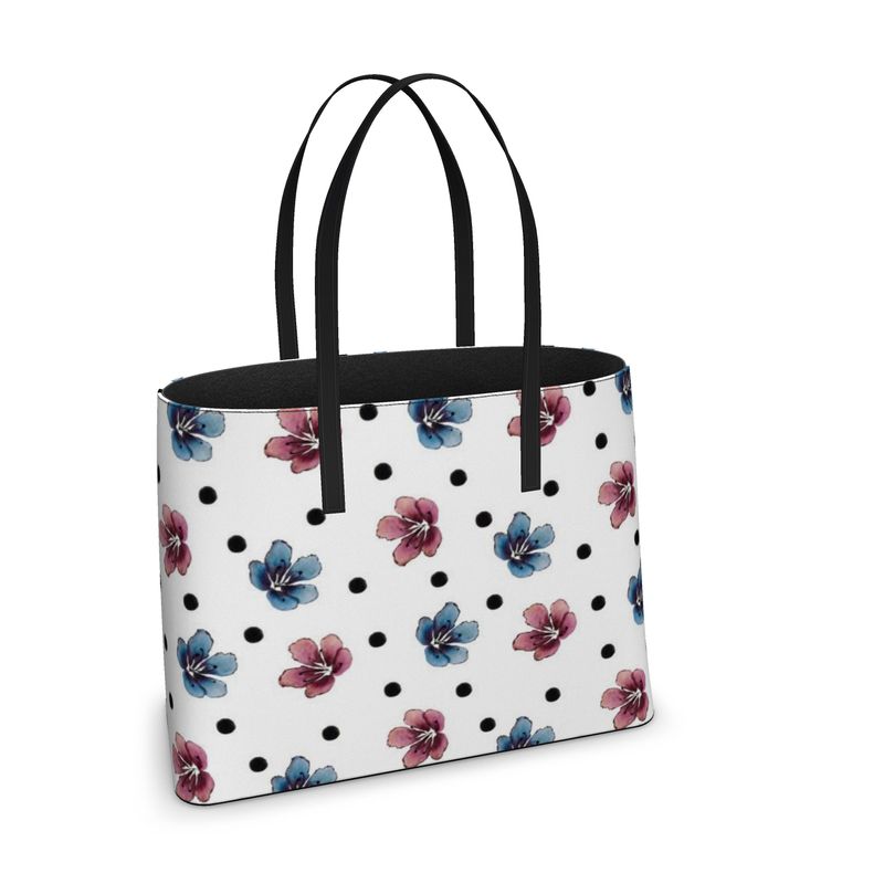 'Flora Dot' Leather Tote