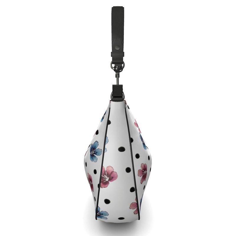 'Flora Dot' Curved Hobo Bag