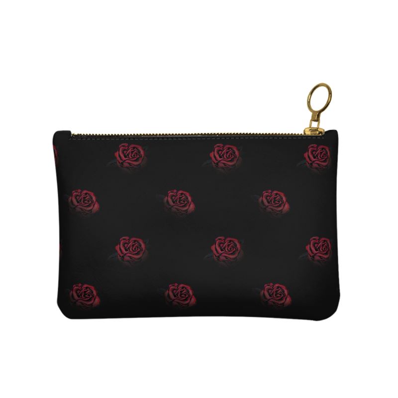 'Deep Rose' Leather Clutch