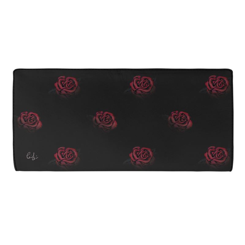 'Deep Rose' Leather Travel Wallet
