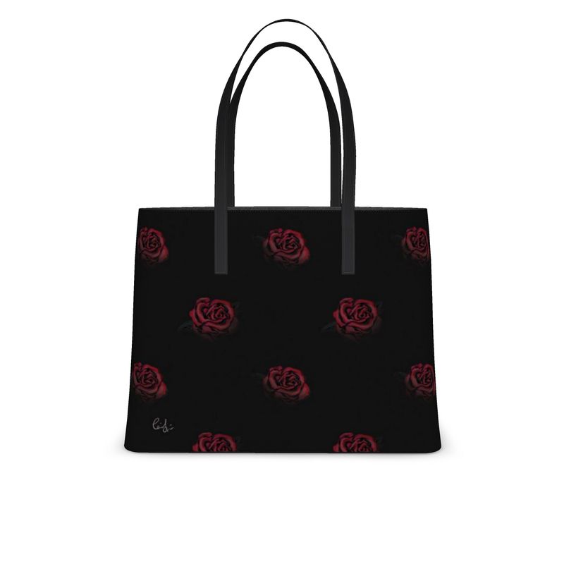 'Deep Rose' Leather Tote