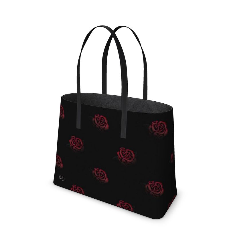 'Deep Rose' Leather Tote