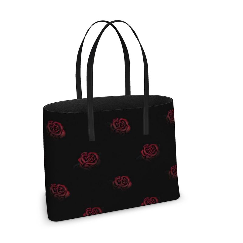 'Deep Rose' Leather Tote