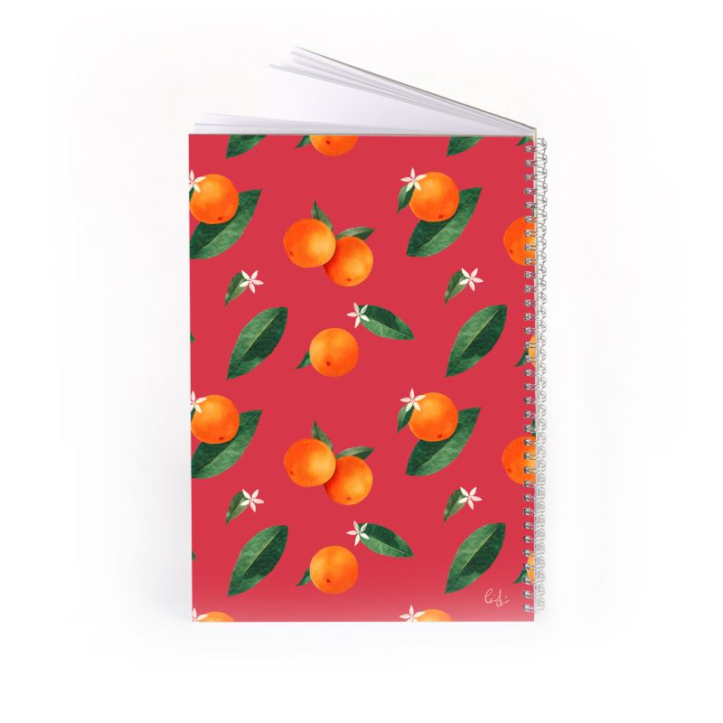 'Midsummer Orange' Spiral Notebook