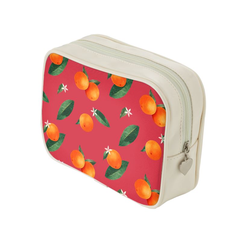 'Midsummer Orange' Makeup Bag