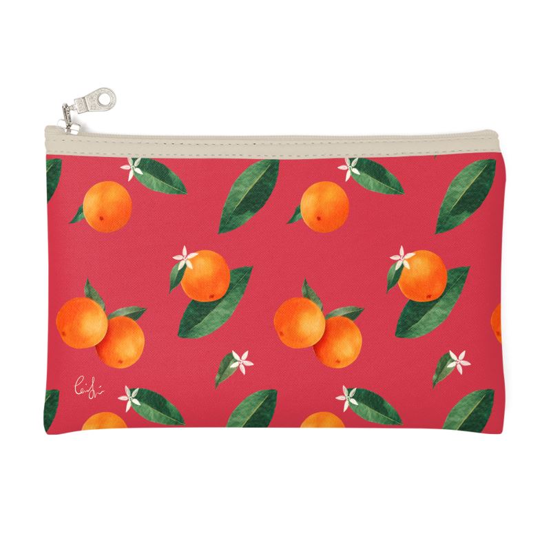 'Midsummer Orange' Fabric Pouch