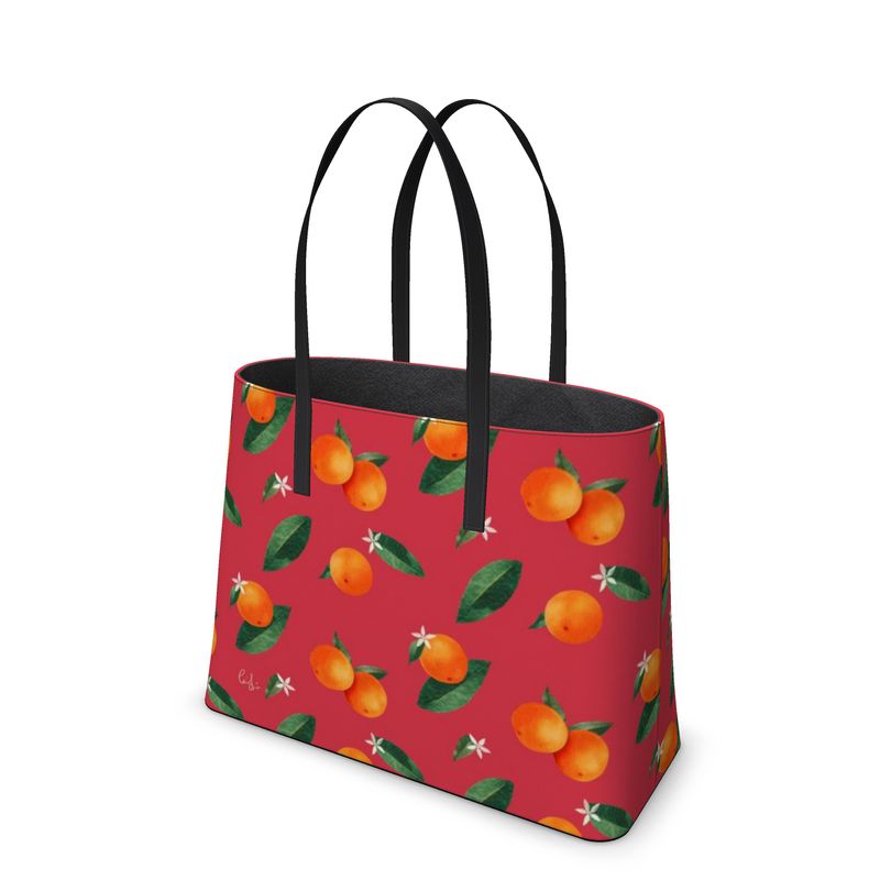 'Midsummer Orange' Leather Tote