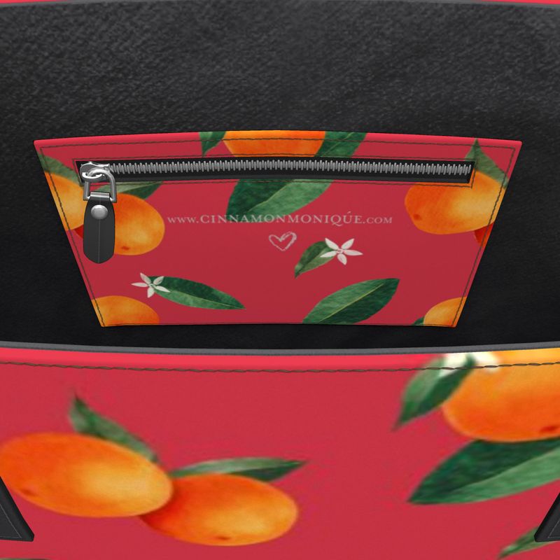 'Midsummer Orange' Leather Tote