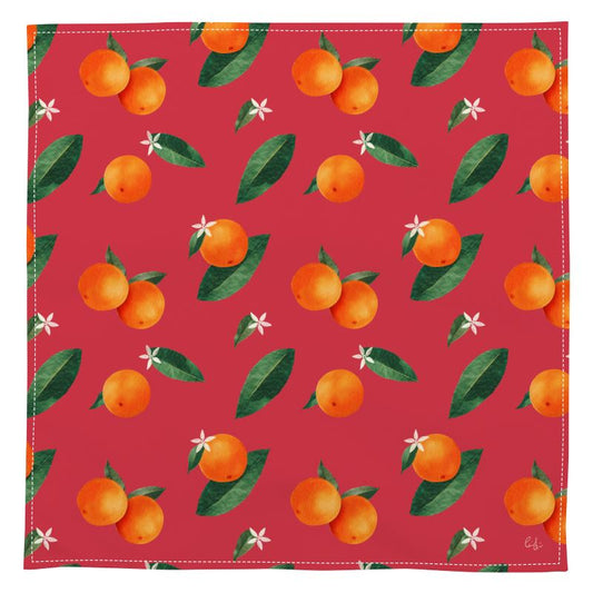 'Midsummer Orange' Linen Napkins
