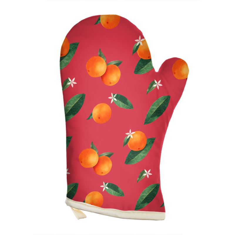 'Midsummer Orange' Oven Mitt