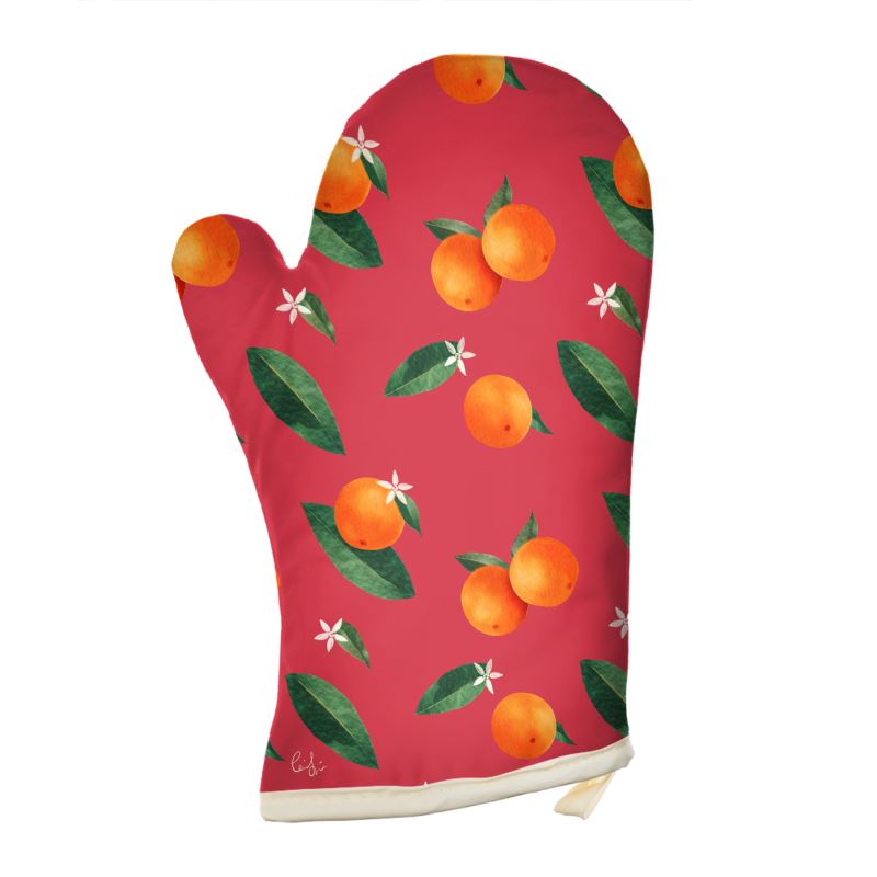 'Midsummer Orange' Oven Mitt