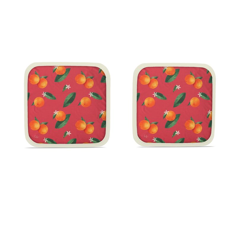 'Midsummer Orange' Pot Holders