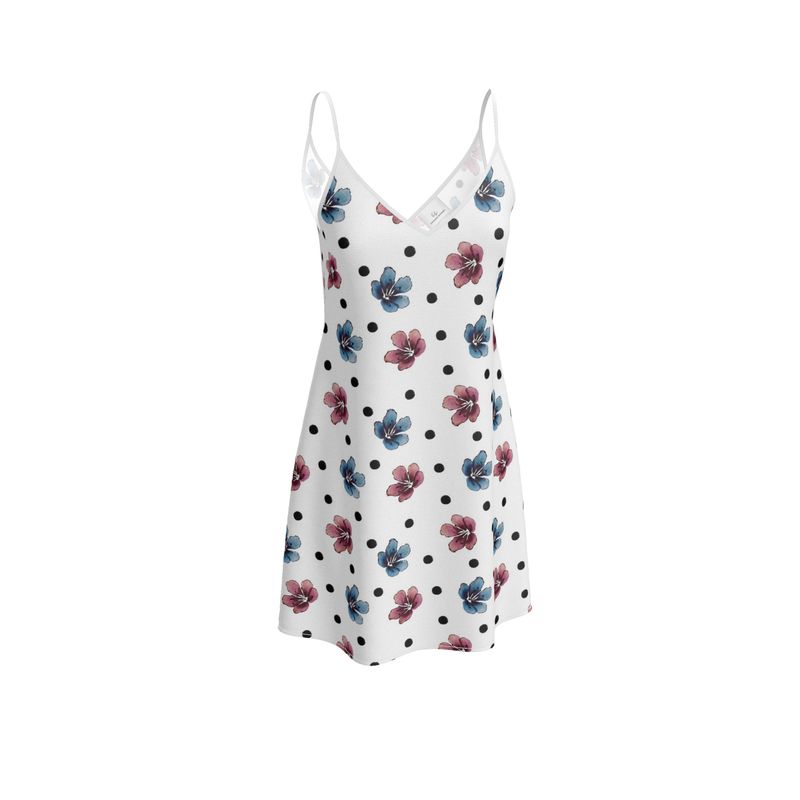 'Flora Dot' Slip Dress